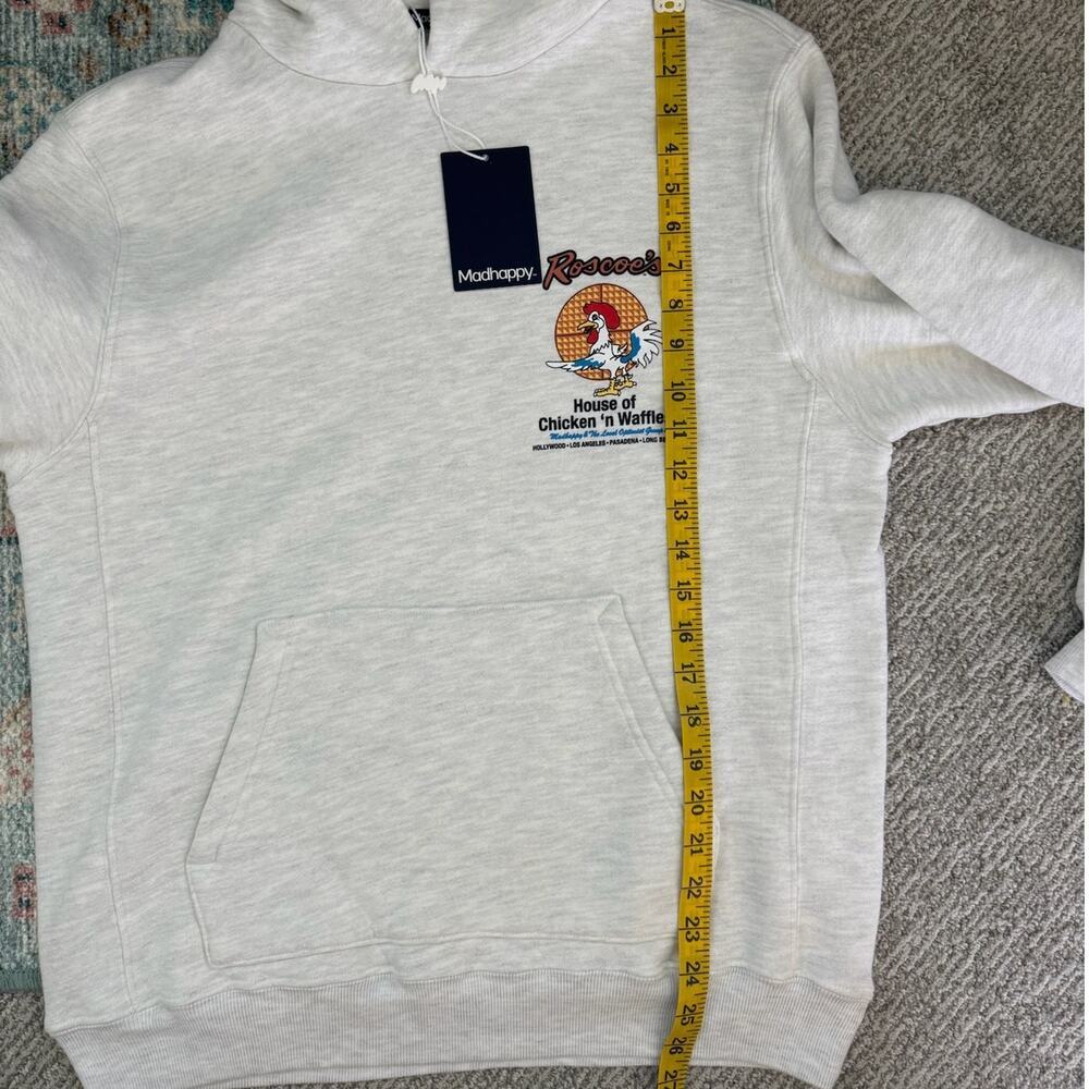 Madhappy Hoodie Sweatshirt Roscoe’s Collab Size XS Oversize NWT Streetwear Grail - Picture 11 of 13